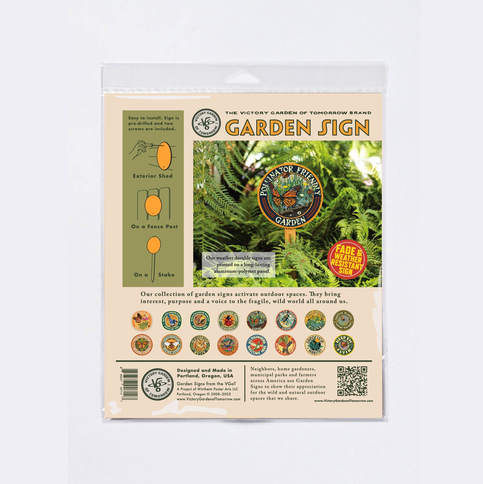 All Pollinators Welcome Here - Garden Sign - Image 5