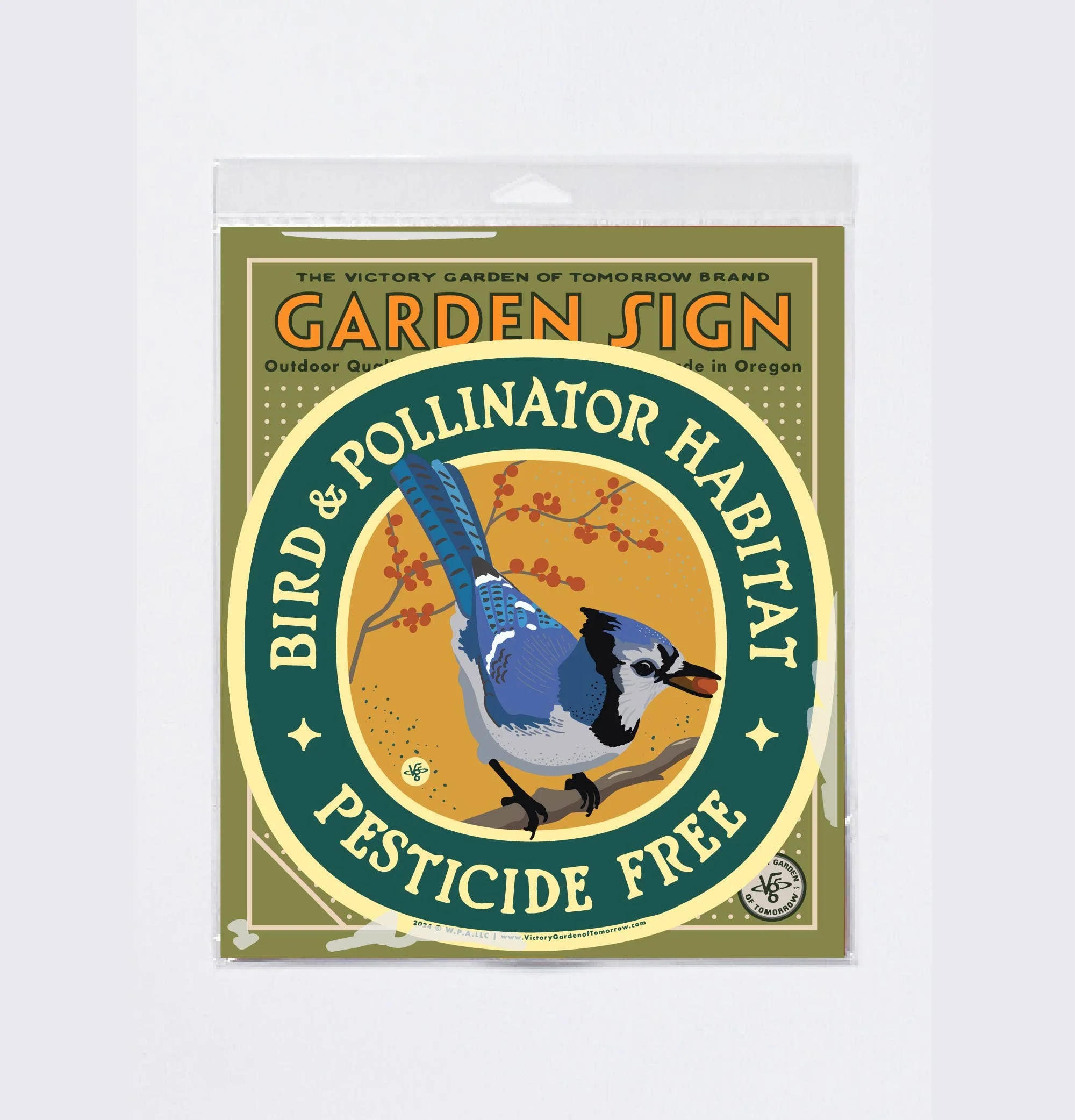 Bird and Pollinator Habitat Bluejay - Yard & Garden Sign - Image 3