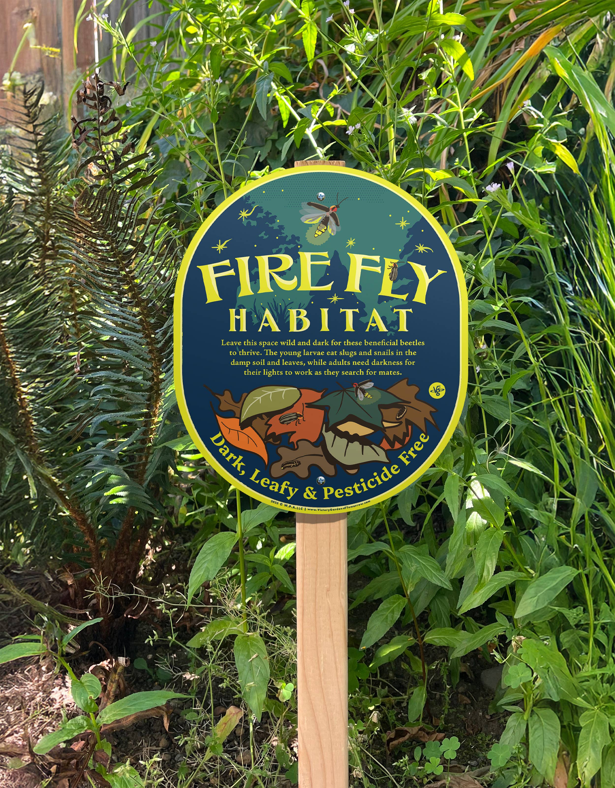 Firefly Habitat Sign - Lightening Bugs for Yard and Garden - Image 3