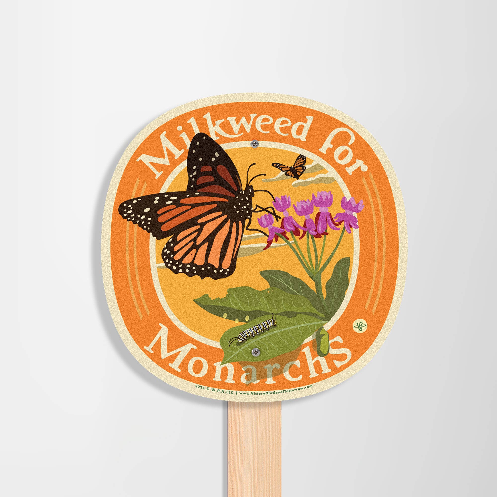 Milkweed for Monarchs - Yard and Garden Sign - Image 3