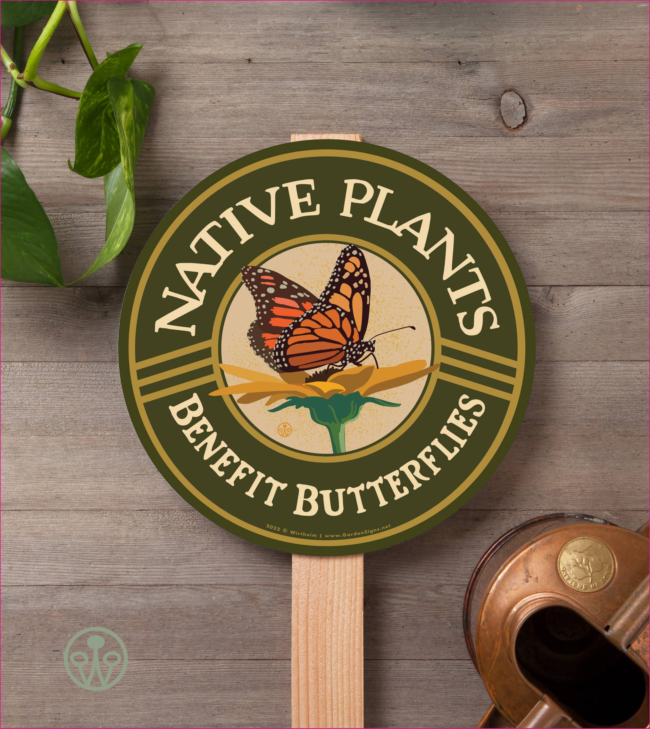 Native Plants - Benefit Butterflies - Yard and Garden Sign - Image 4