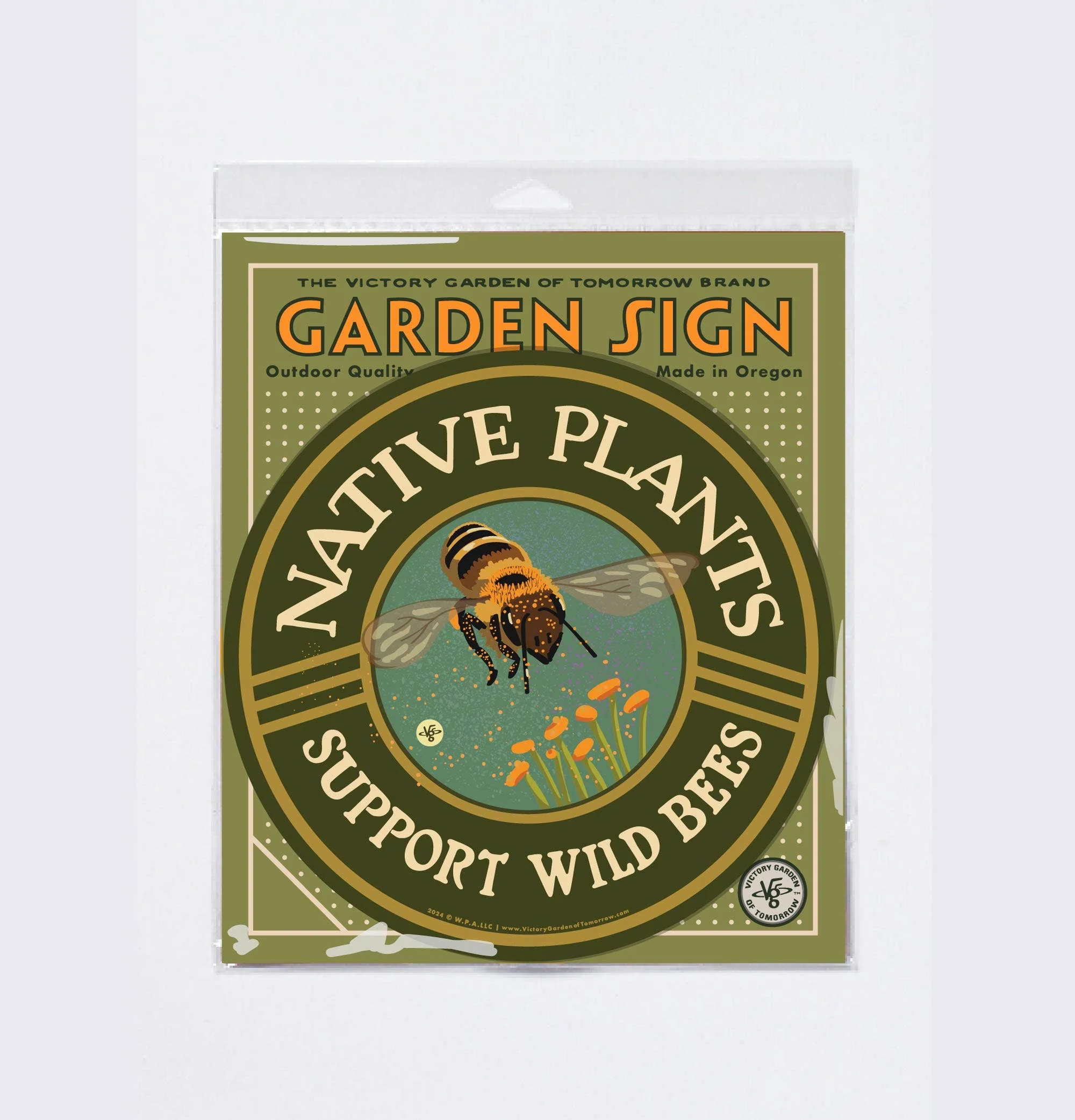 Native Plants - Support Wild Bees - Yard and Garden Sign - Image 3