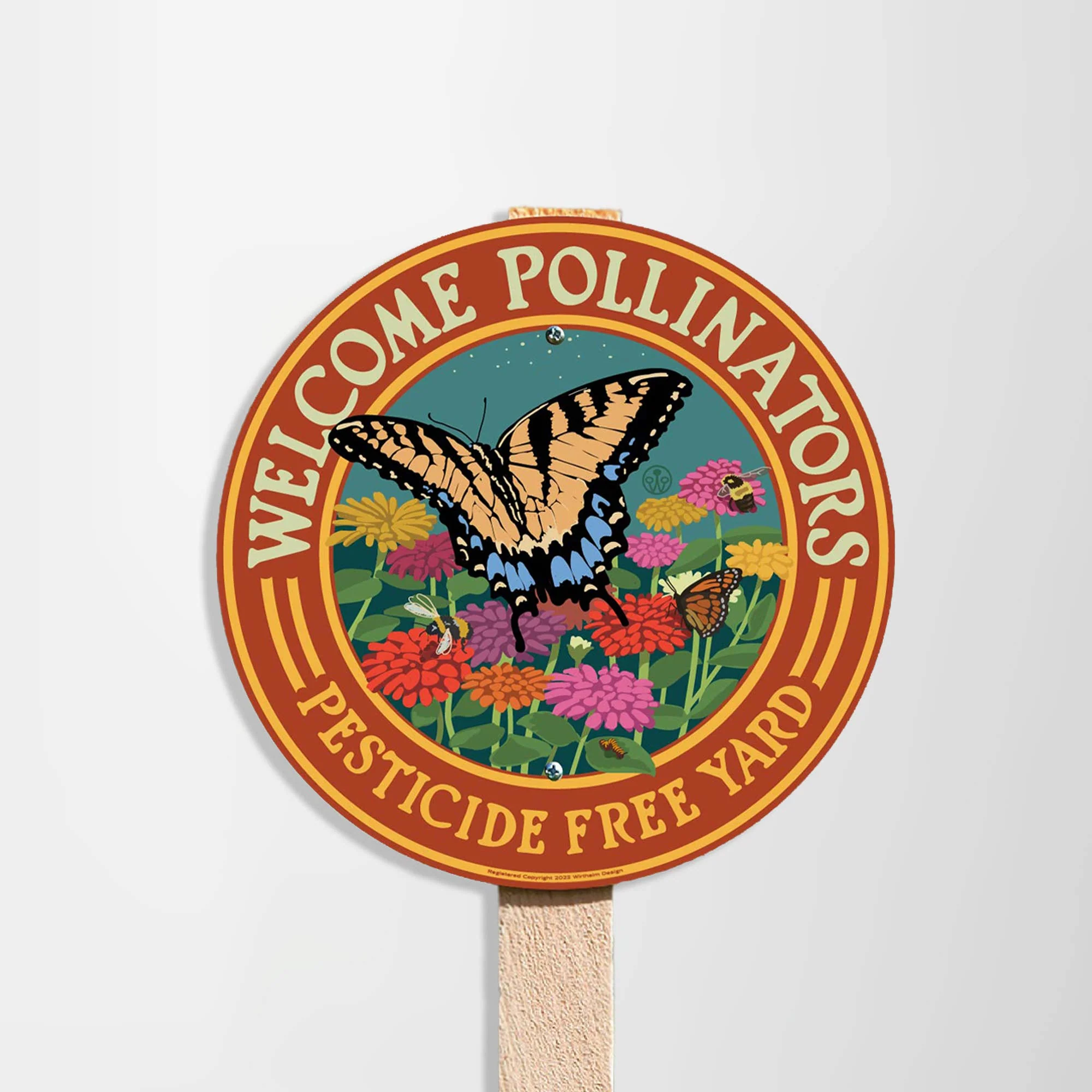 Welcome Pollinators -Swallowtail- Garden Sign - Image 3